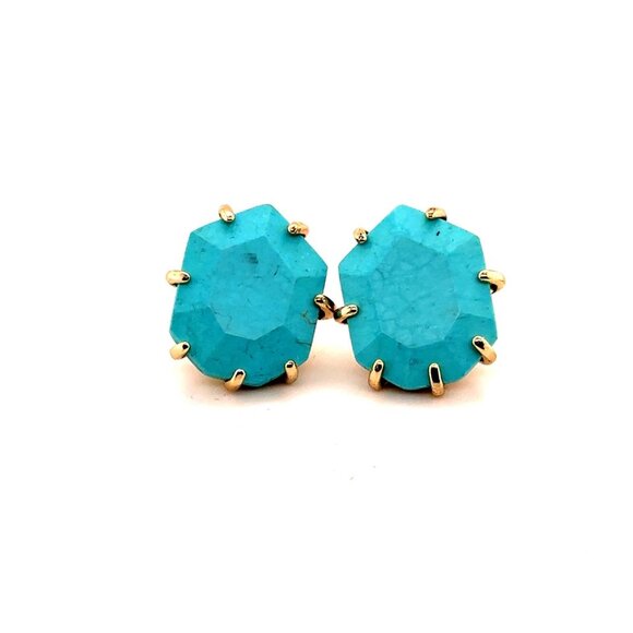 Turquoise Stud Earrings - Picture 1 of 6